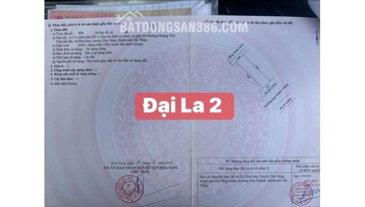 Bán đất đường 7,5m Đại La 2 - Gần đường Hoàng Văn Thái